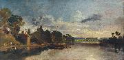 Joseph Mallord William Turner The Thames near Walton Bridges oil painting